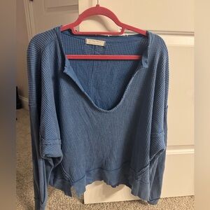 Free people blue sweater